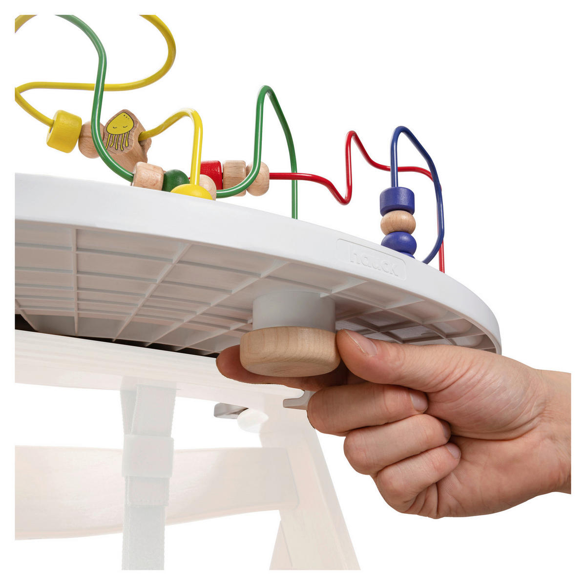 PLADENJ ZA HRANJENJE IN IGRO - bela/večbarvno, Basics, umetna masa/les (58/43/18,5cm) - Hauck