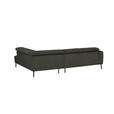 ECKSOFA in Chenille Graubraun  280/205 cm  - Graubraun/Schwarz, Design, Textil/Metall (280/205cm) - Xora