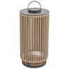 SOLARLEUCHTE  - Dunkelgrau/Naturfarben, Design, Kunststoff/Textil (42/81/42cm) - Ambia Garden