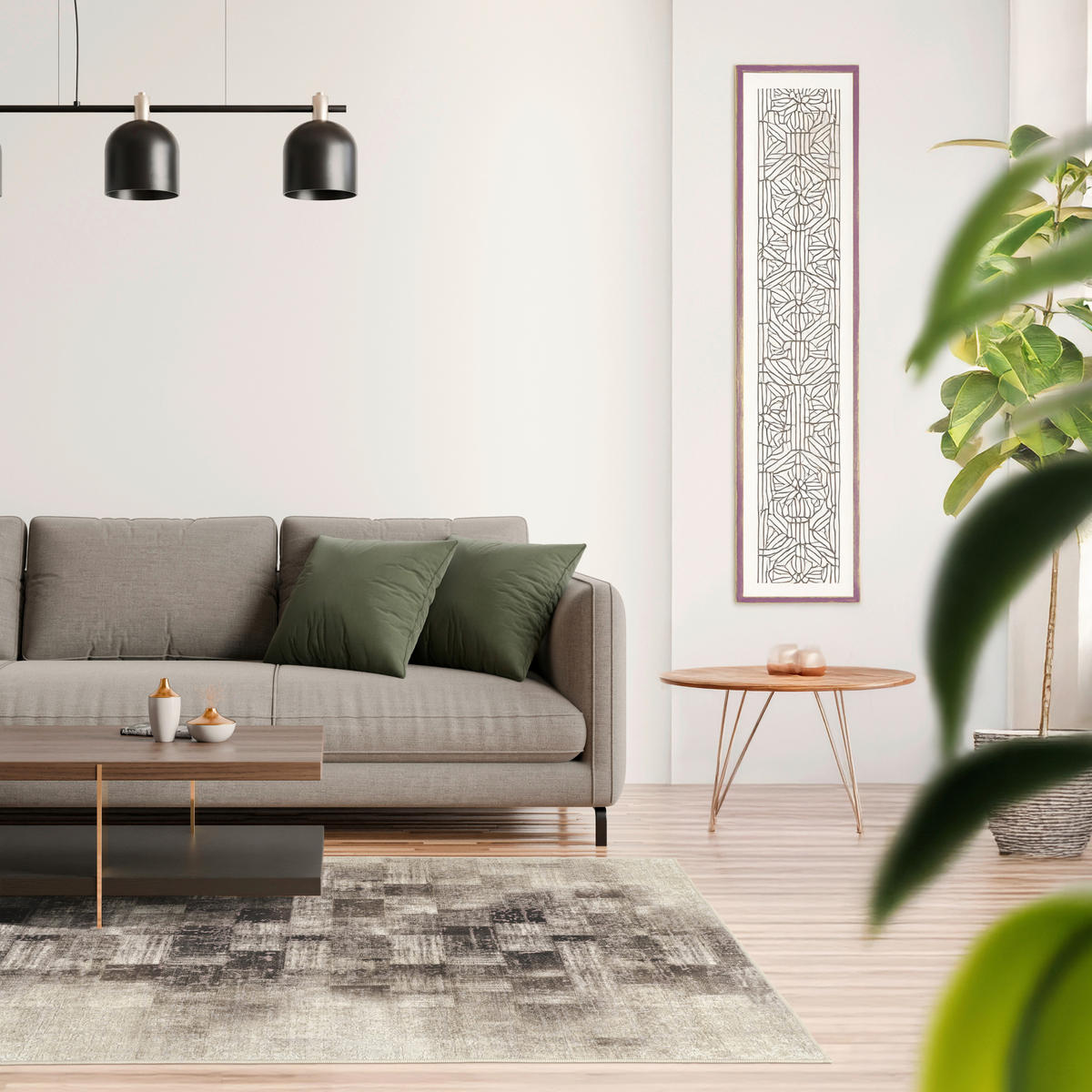 VINTAGE-TEPPICH 130/190 cm ONDEA MARTIN Anthrazit, Creme, Taupe  - Taupe/Anthrazit, Design, Kunststoff/Textil (130/190cm) - Lindorug