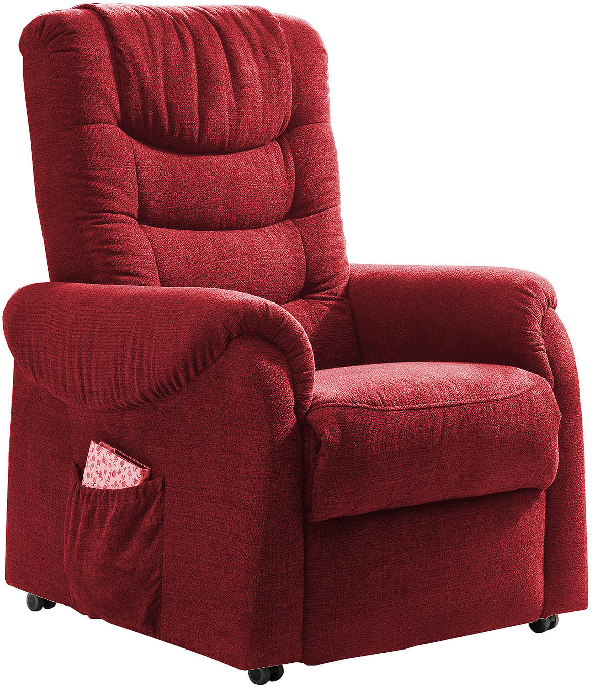 Fernsehsessel Nino Rot B: 76 cm