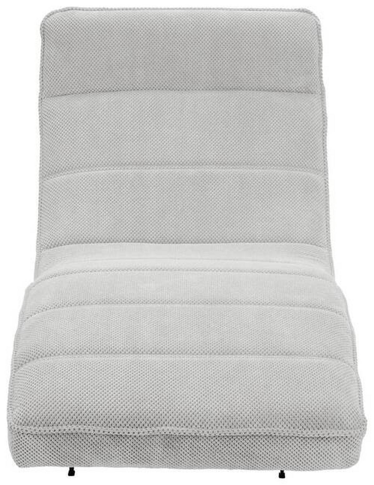 RELAXLIEGE in Webstoff Silberfarben  - Silberfarben/Schwarz, Design, Textil/Metall (78/83/168cm) - Welnova