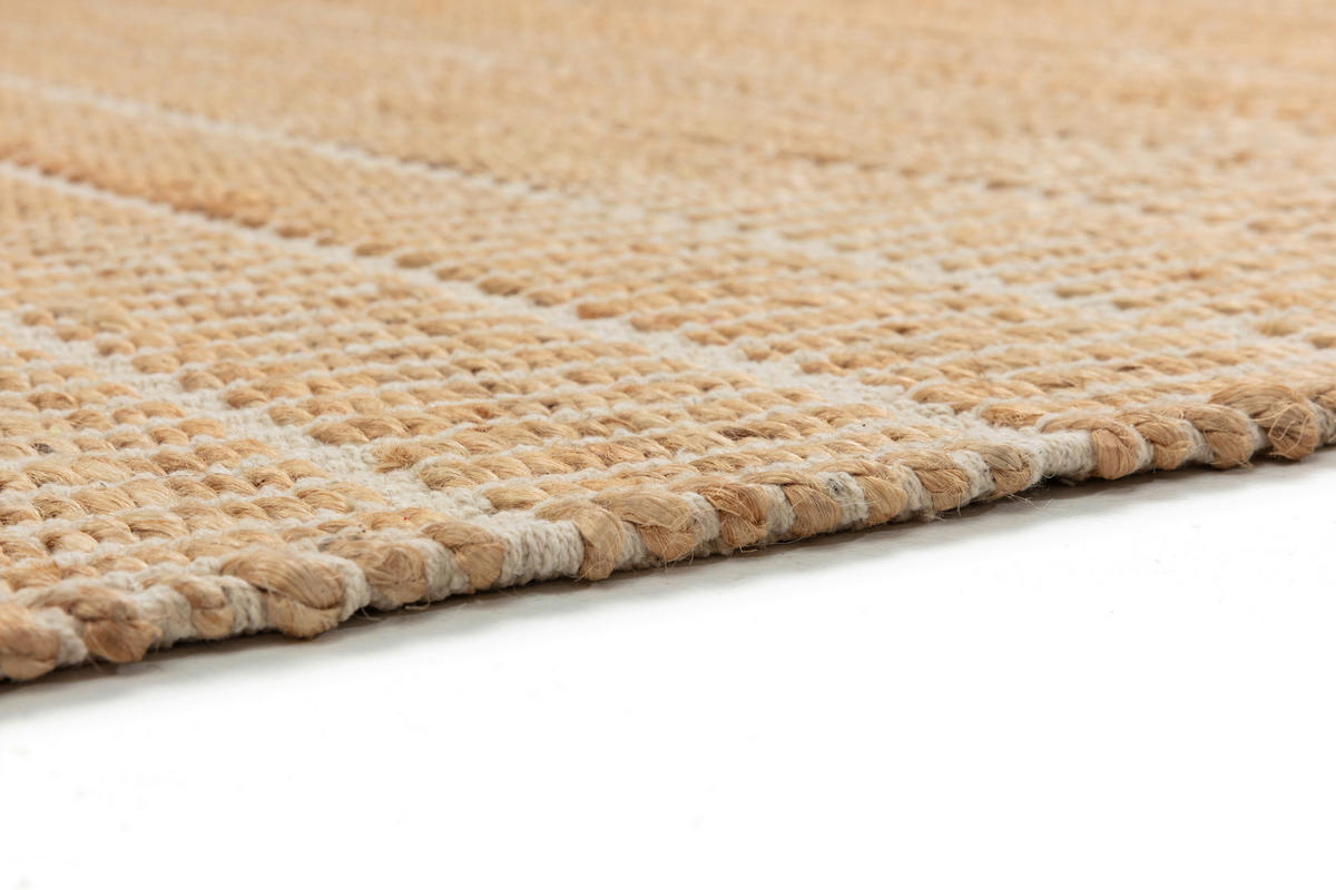 HANDWEBTEPPICH 60/110 cm Nalaya Naturfarben rechteckig  - Naturfarben, Basics, Textil (60/110cm) - Schöner Wohnen