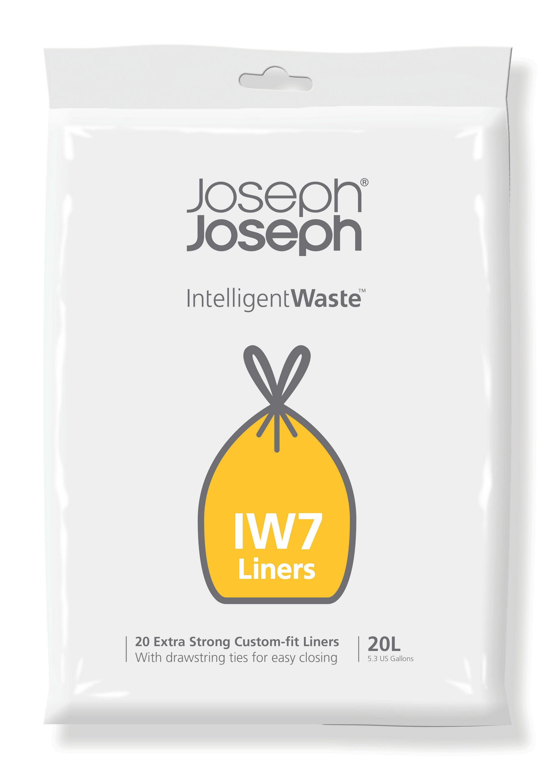 VREĆA ZA OTPAD   20 l  - crna, Basics, plastika (49/47,5/0,0028cm) - Joseph Joseph