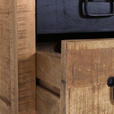 NACHTSCHRANK 43/65/38,5 cm Mangoholz massiv  - Schwarz/Naturfarben, LIFESTYLE, Holz (43/65/38,5cm) - Landscape