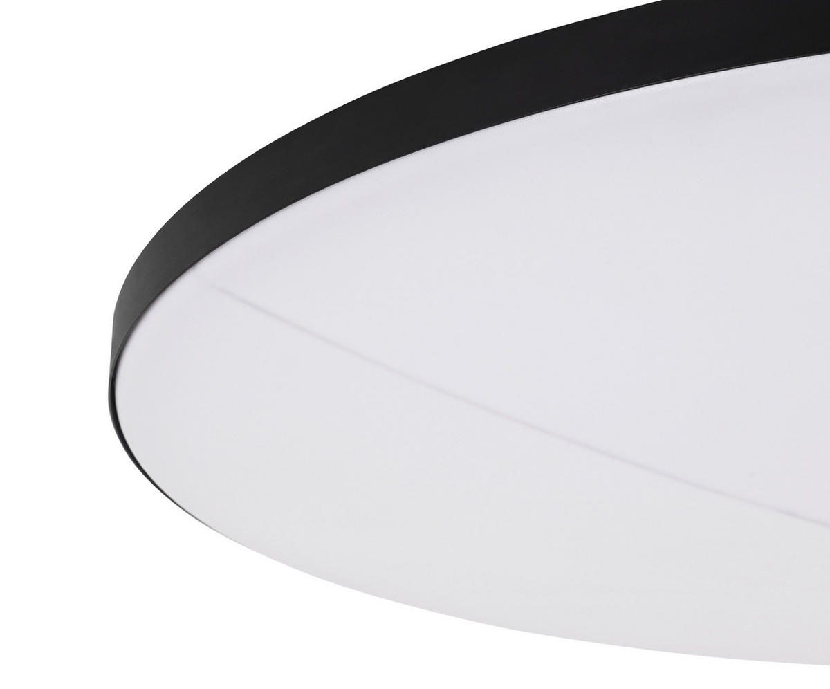 LED-DECKENLEUCHTE  79,5/10,5 cm    - Schwarz, Design, Kunststoff/Metall (79,5/10,5cm) - Novel