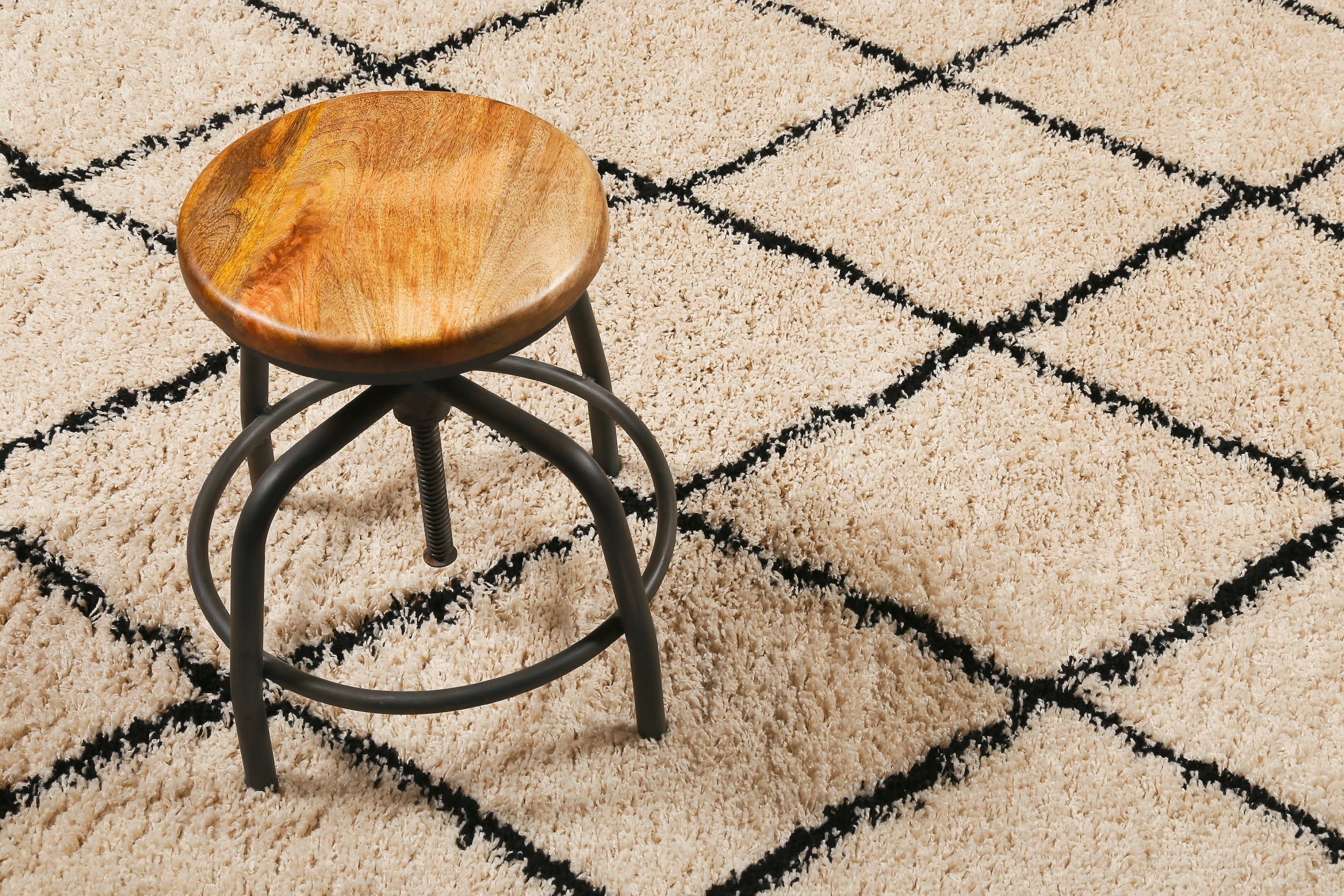HOCHFLORTEPPICH 200/200 cm Studio Two Beige  - Beige, Design, Textil (200/200cm) - Novel