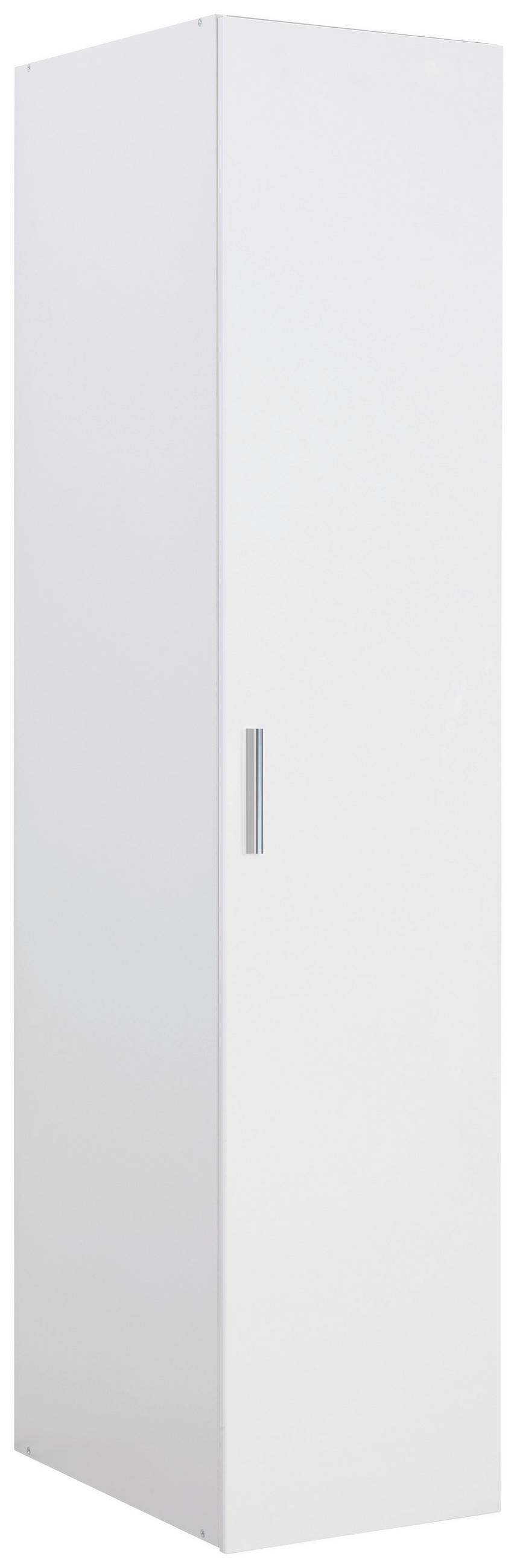 GARDEROBENSCHRANK  in 50/185/40 cm  - Chromfarben/Weiß, Design, Holzwerkstoff/Kunststoff (50/185/40cm) - Xora