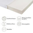 WENDEMATRATZE 90/200 cm Höhe ca. 15 cm  - Weiß, KONVENTIONELL, Textil (90/200cm) - Carryhome