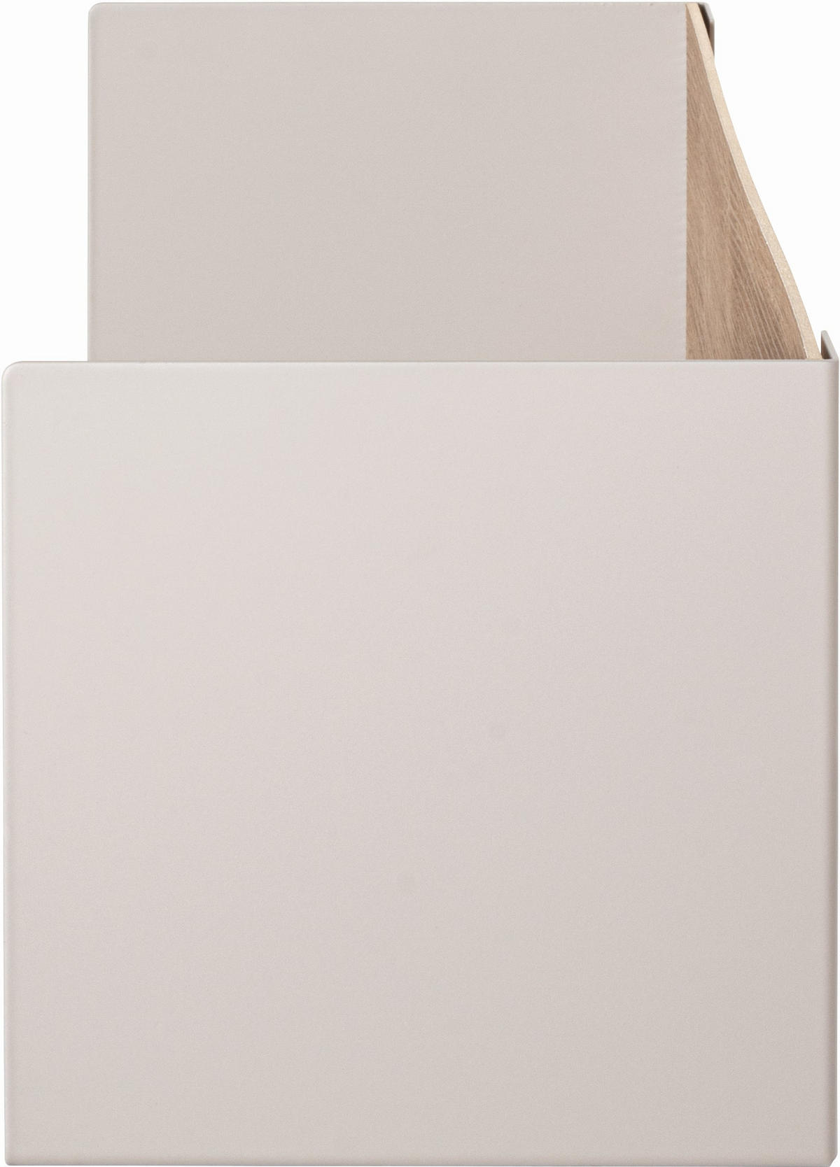 WANDBOARD Metall, Holzwerkstoff Eichefarben, Kaschmir  - Kaschmir/Eichefarben, MODERN, Holzwerkstoff/Metall (45/18/18cm)