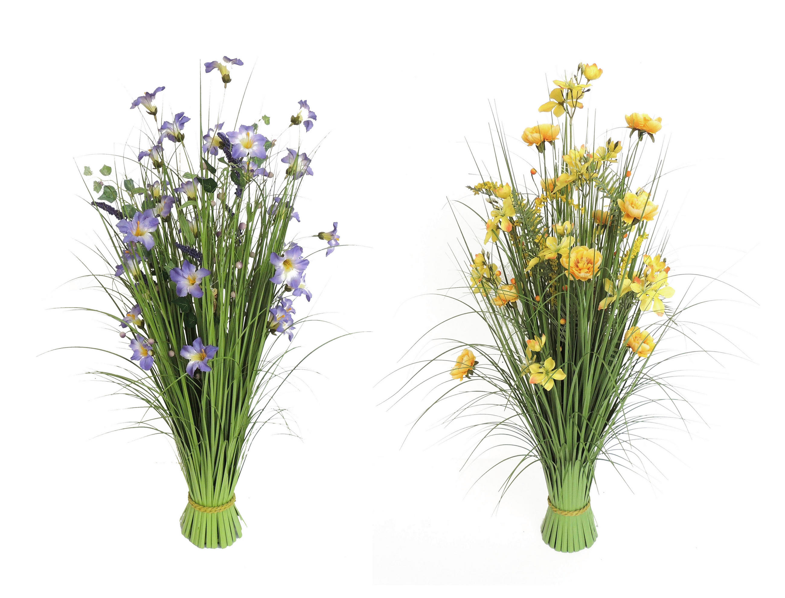 DEKOR FŰ - lila/sárga, Lifestyle, műanyag/fém (100cm)
