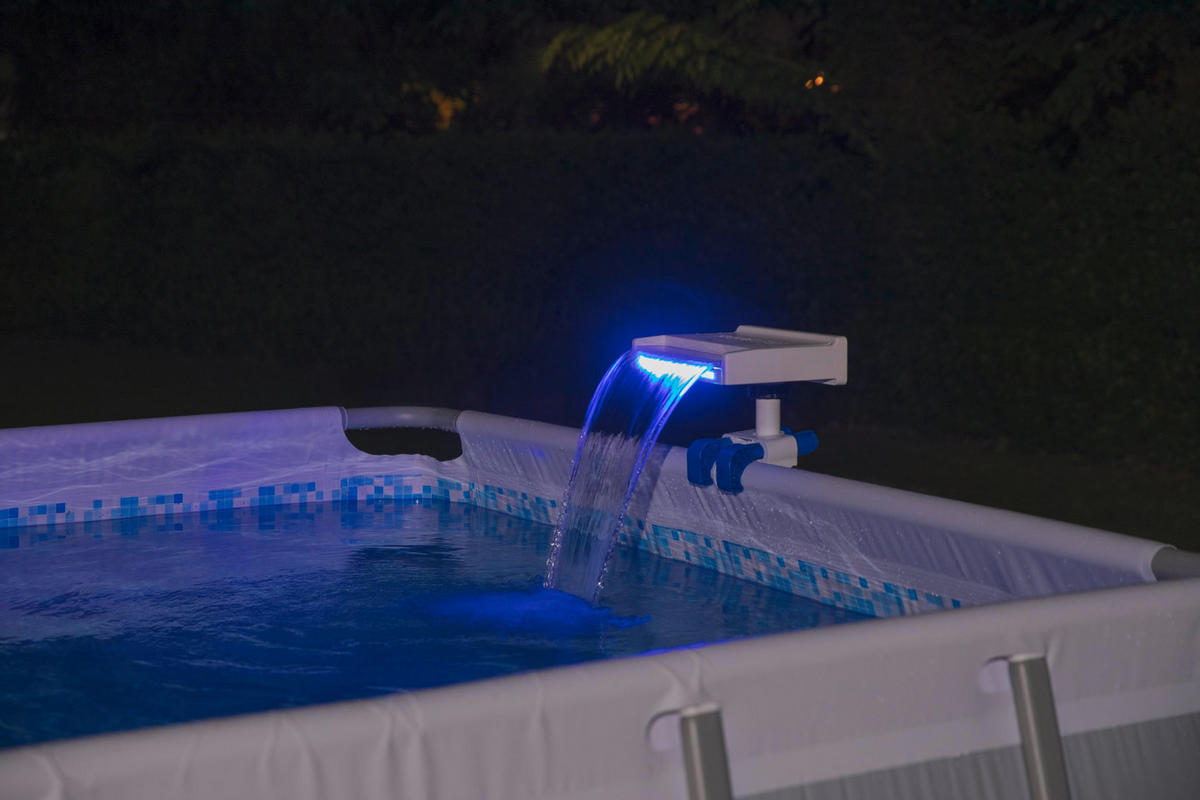 POOL WASSERFALL 58619  - Blau/Weiß, Basics, Kunststoff (34,5/24/32cm) - Bestway