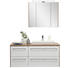 BADEZIMMER - Eichefarben/Weiß, Design, Glas/Keramik (125cm) - Sadena BADEZIMMER - Eichefarben/Weiß, Design, Glas/Keramik (125cm) - Sadena