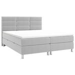 BOXBETT 160/200 cm  in Greige  - Chromfarben/Greige, KONVENTIONELL, Textil/Metall (160/200cm) - Carryhome