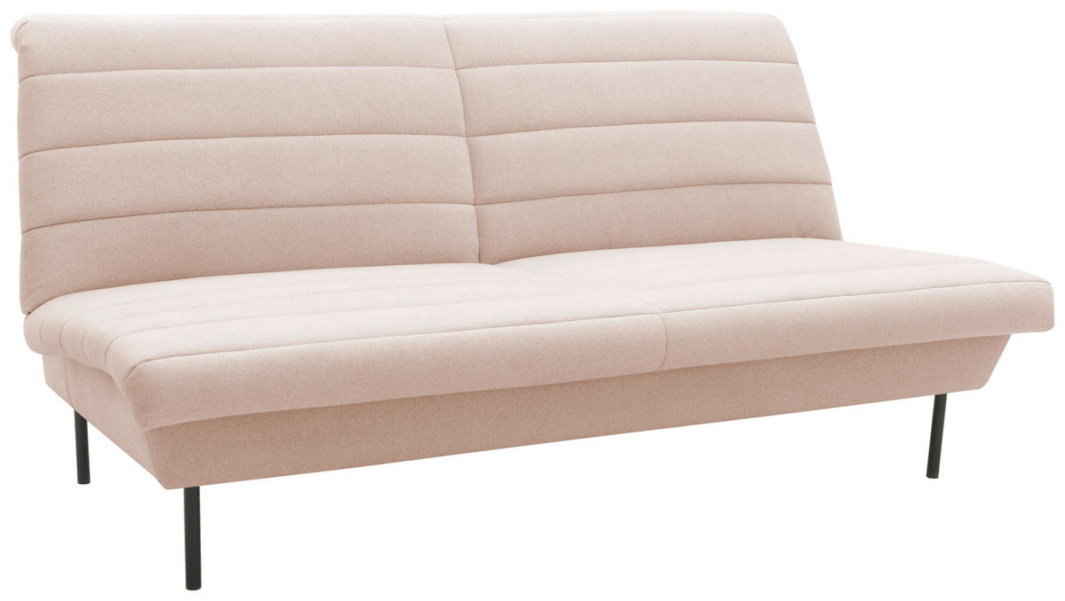 2-SITZER-SOFA Creme  - Creme/Schwarz, Design, Textil/Metall (185/92/103cm) - LOOKS by W.Joop