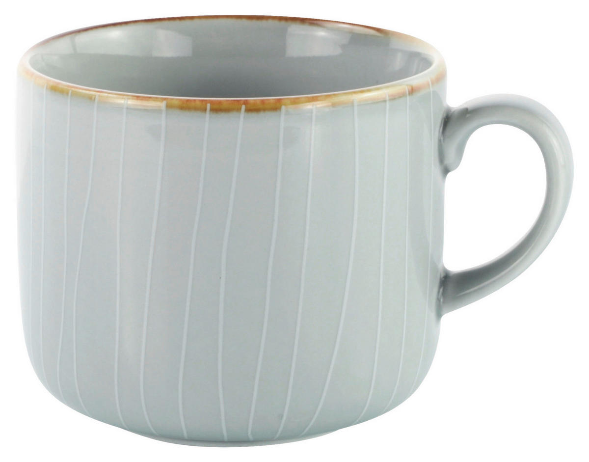 ŠÁLEK NA KÁVU porcelán  - šedá, Design, keramika (230ml) - Landscape