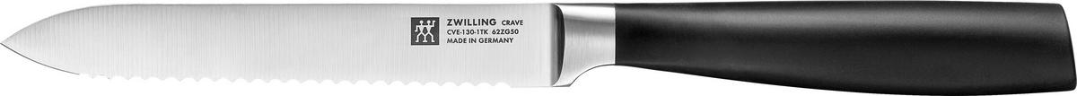 UNIVERSALMESSER Crave  - Edelstahlfarben/Schwarz, Basics, Kunststoff/Metall (37,5/2,8/2,8cm) - Zwilling