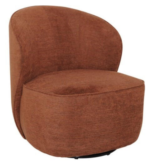 FÅTÖLJ i textil, trä rostfärgad  - rostfärgad, Design, metall/trä (84/81/76cm) - Niels Andersson