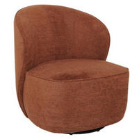 FÅTÖLJ i trä, textil rostfärgad  - rostfärgad, Design, metall/trä (84/81/76cm) - Niels Andersson