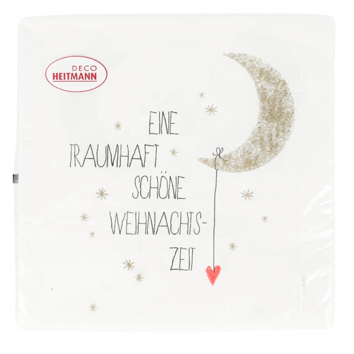 SALVETA  - bijela/karamela, Basics, papir (33/33/2,5cm)