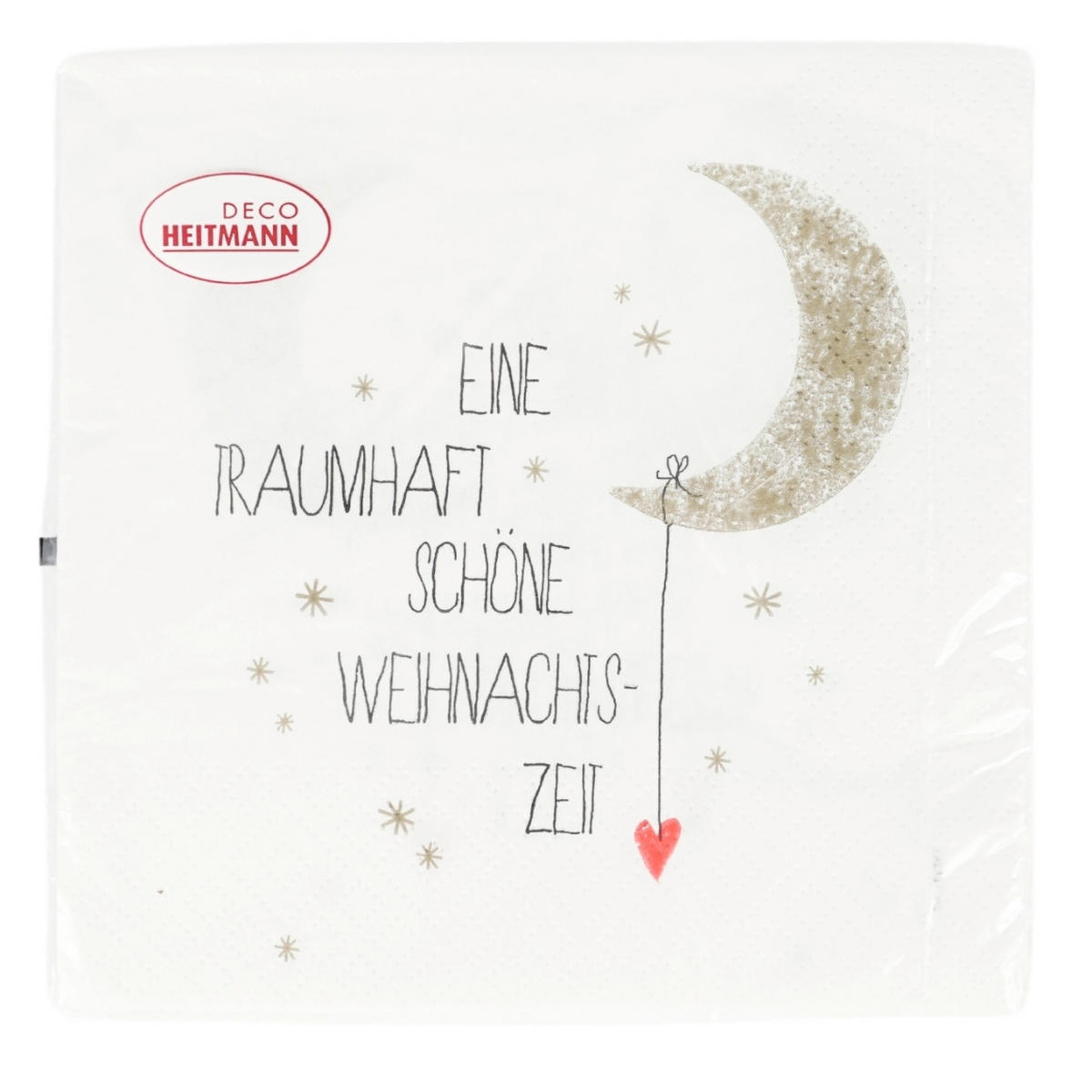 SALVETA  - bijela/karamela, Basics, papir (33/33/2,5cm)