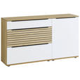 SIDEBOARD  150/85/40 cm 3 Schublade(n)  - Eichefarben/Schwarz, KONVENTIONELL, Holzwerkstoff/Kunststoff (150/85/40cm) - Venda
