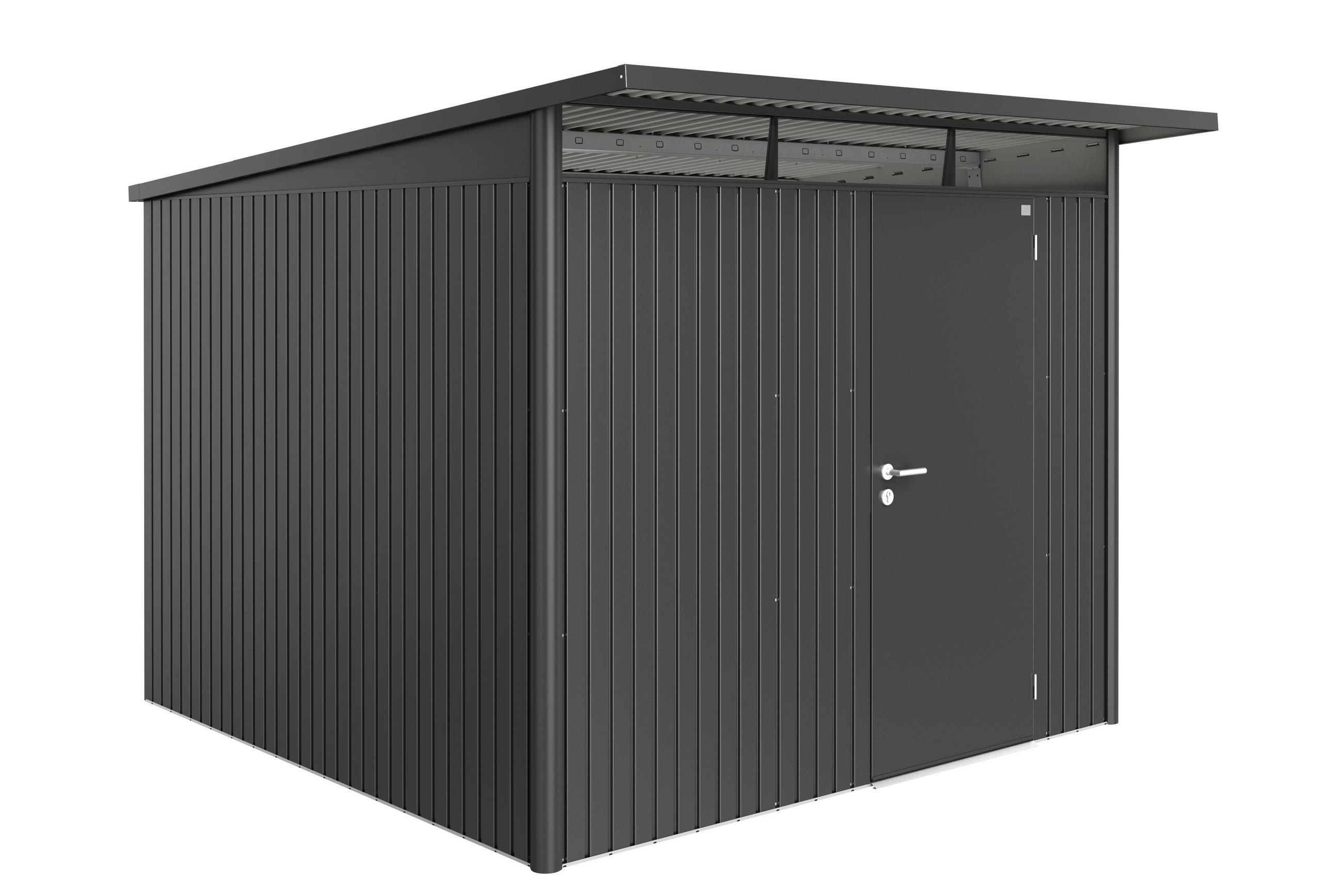 GERÄTEHAUS 260/217/300 cm  - Dunkelgrau, Basics, Metall (260/217/300cm) - Biohort