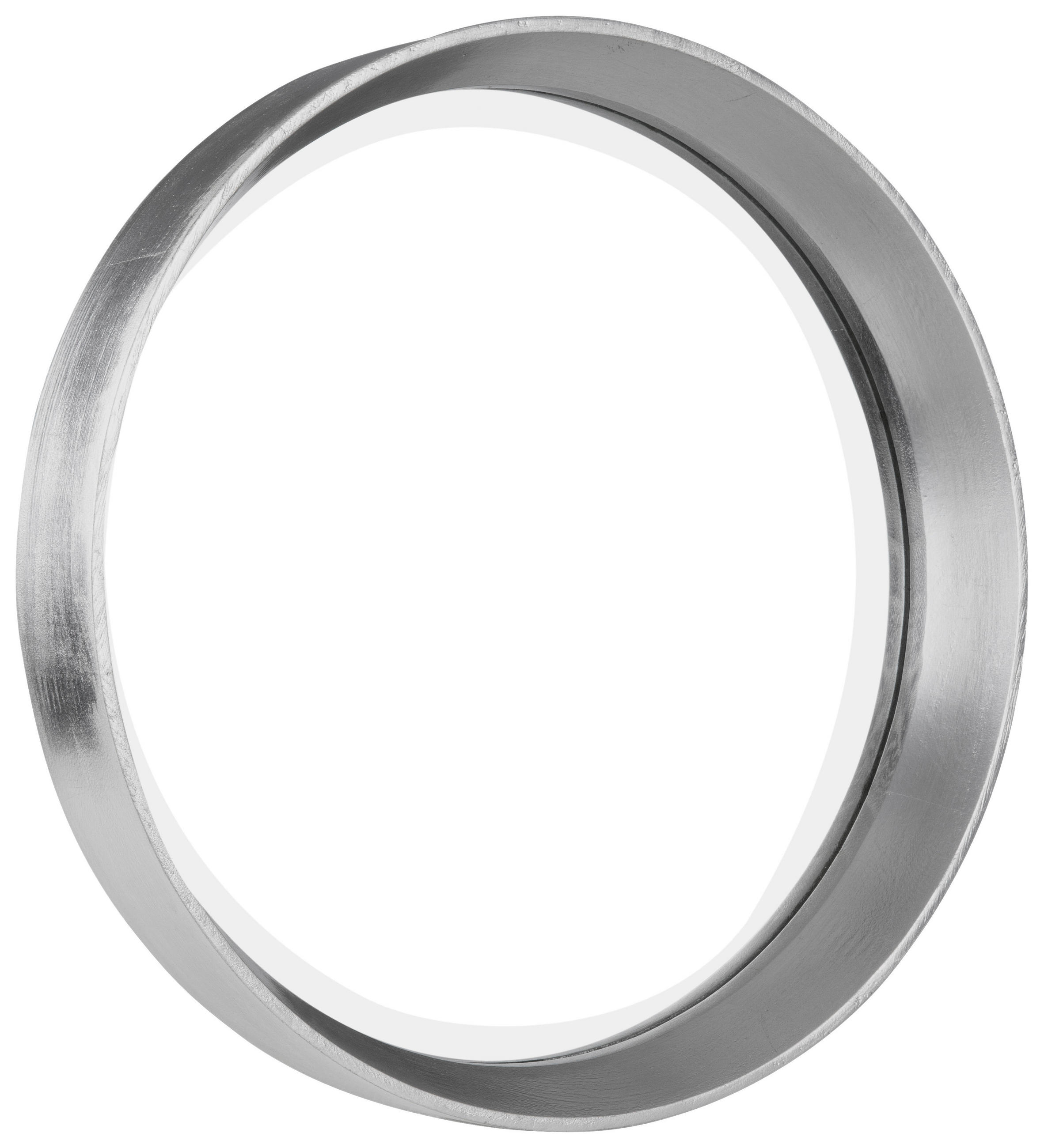 STENSKO OGLEDALO, 40/40/5,6 cm steklo  - srebrne barve, Trendi, steklo/leseni material (40/40/5,6cm) - Xora