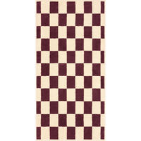 DUSCHTUCH Weekend 70/140 cm  - Naturfarben/Dunkelrot, Basics, Textil (70/140cm) - Cawoe