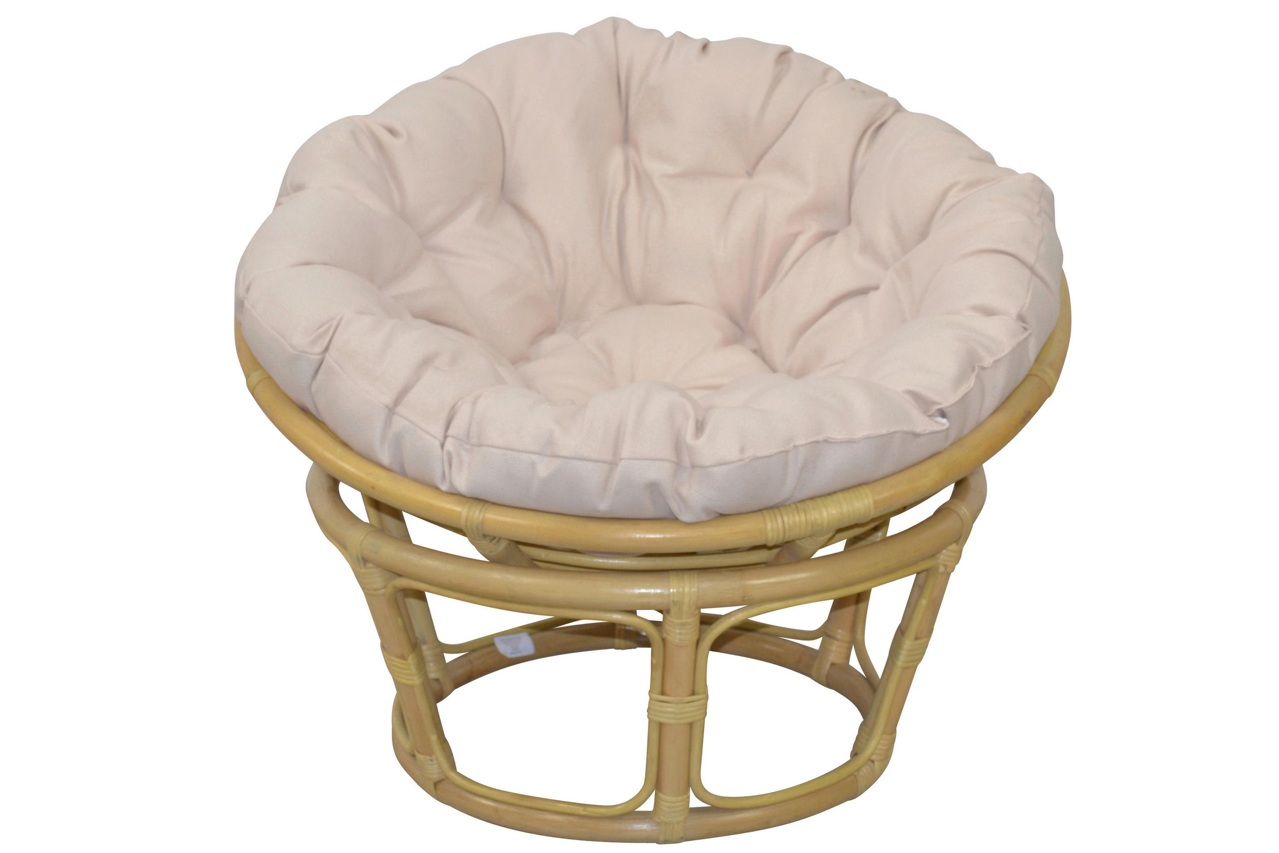 SESSEL Beige    - Beige/Creme, Natur, Holz/Textil (80/80/60cm) - MID.YOU