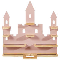 Regal für Toniebox und Figuren Kiefer massiv Naturfarben, Pink  - Pink/Naturfarben, Trend, Holz (58/59/15cm) - Ben'n'jen