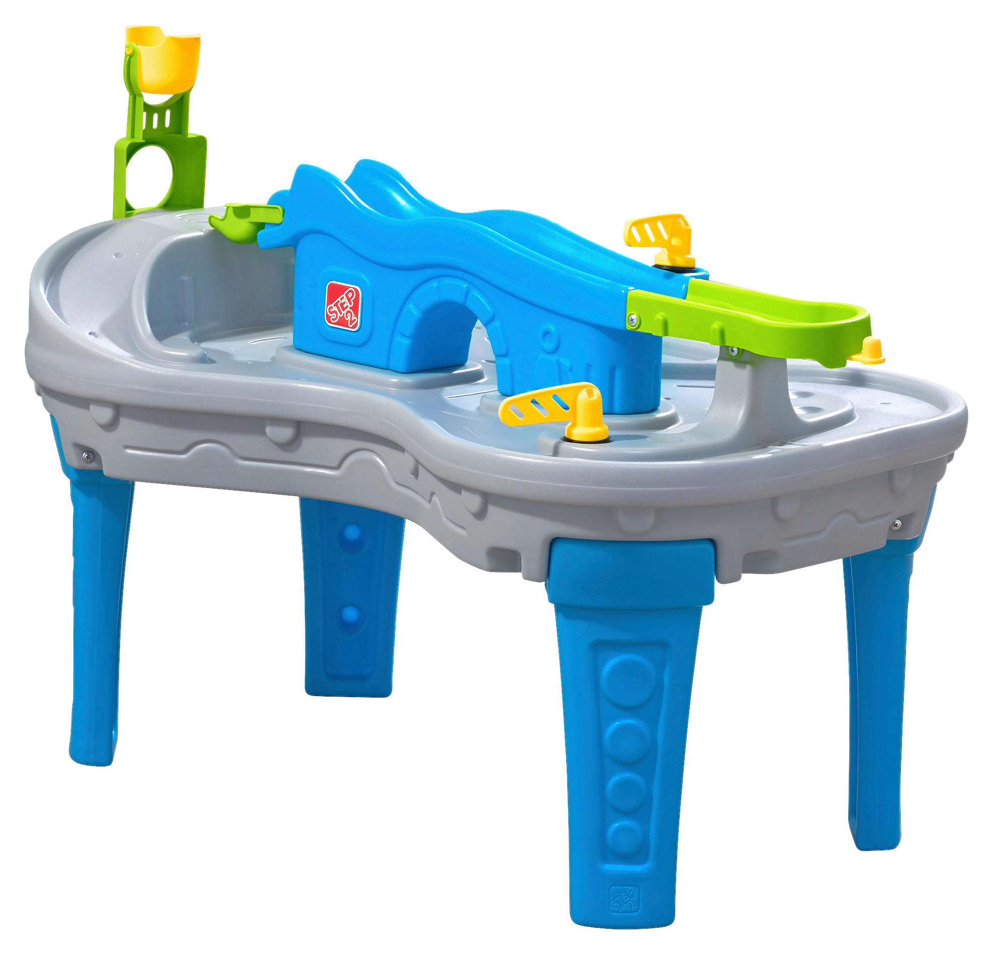 SPIELTISCH TRUCKIN' & ROLLIN' Blau, Grau, Orange  - Blau/Orange, Basics, Kunststoff (58/90/69cm) - Ambia Garden
