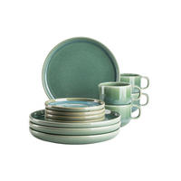 KAFFEESERVICE Grün 12-teilig  - Grün, Basics, Keramik - Mäser