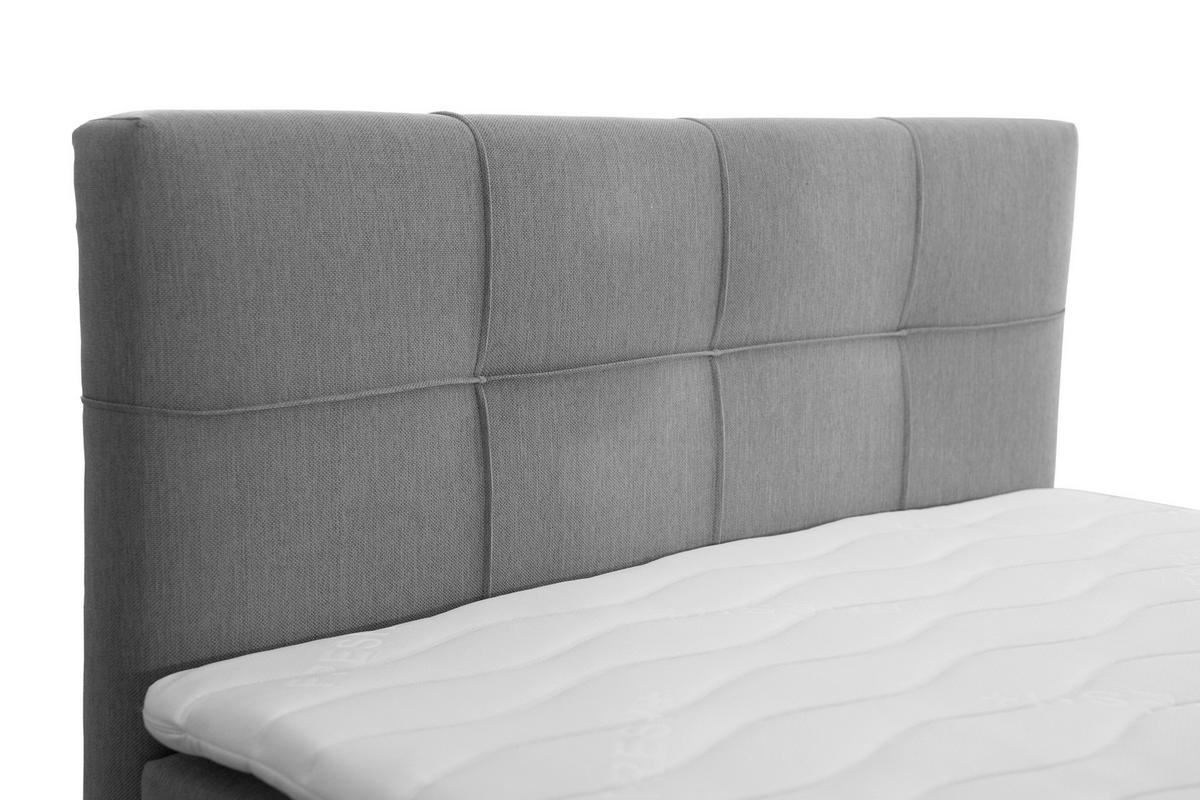 POSTELJA Z VZMETNICO 120 cm   x 200 cm  , tekstil temno siva  - temno siva/črna, Moderno, tekstil (120/200cm) - MID.YOU