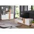LOWBOARD - Eichefarben/Weiß, Design, Holz/Holzwerkstoff (160cm) - Carryhome LOWBOARD - Eichefarben/Weiß, Design, Holz/Holzwerkstoff (160cm) - Carryhome