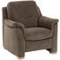 SESSEL Braun - Eichefarben/Braun, KONVENTIONELL, Holz/Textil (100/89/92cm) - Valdera
