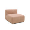 SOFAELEMENT Cord, Mikrofaser Rosa, Roségold  - Roségold/Schwarz, Design, Kunststoff/Textil (85/69/108cm) - MID.YOU