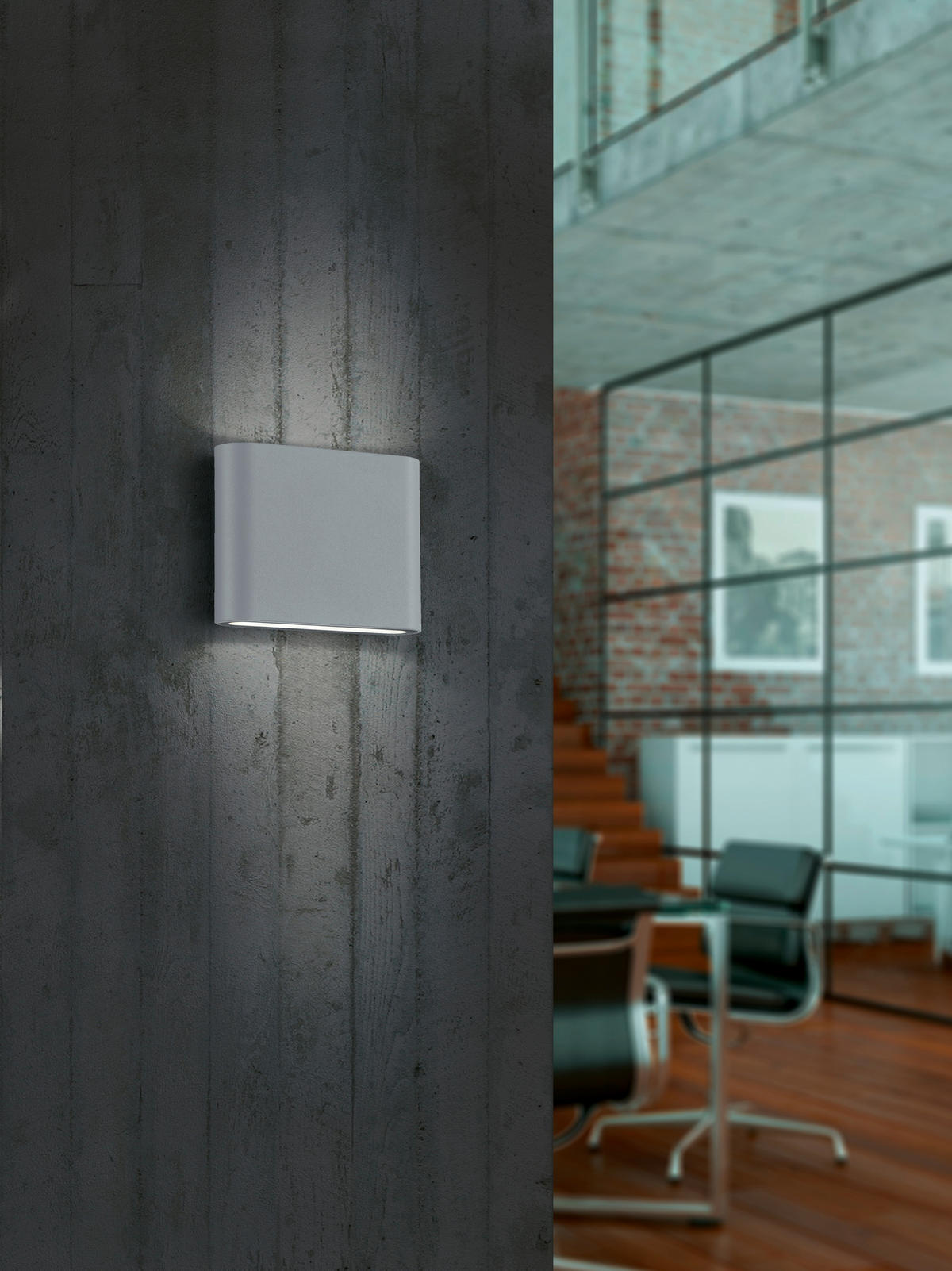 VÄGGLAMPA FÖR UTOMHUS - titanfärgad, Design, metall (11,5/9cm) - Trio Leuchten