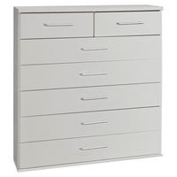 KOMMODE Wimex OSAKA  in 91/106/40 cm  - Alufarben/Weiß, KONVENTIONELL, Holzwerkstoff/Kunststoff (91/106/40cm) - MID.YOU