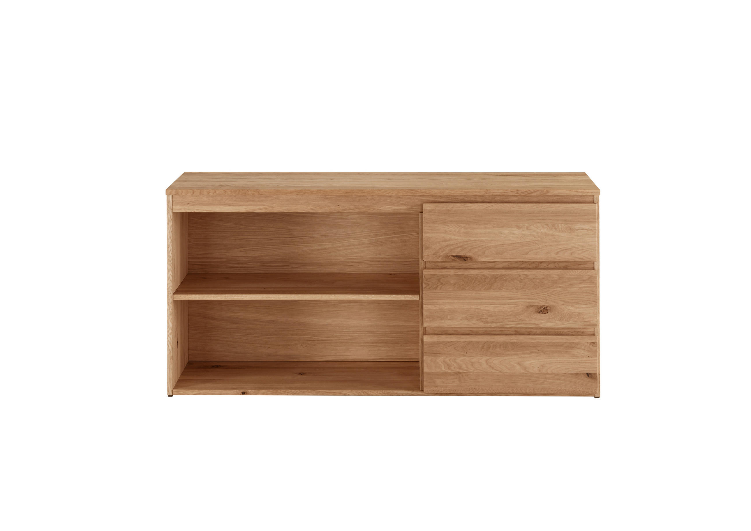SIDEBOARD  140/65/39 cm 3 Schublade(n)  - Eichefarben, KONVENTIONELL, Holz (140/65/39cm) - Linea Natura