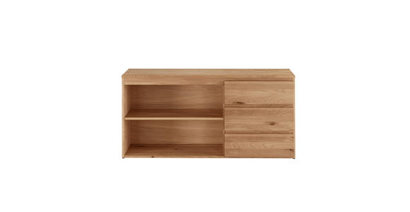 SIDEBOARD  140/65/39 cm 3 Schublade(n)  - Eichefarben, KONVENTIONELL, Holz (140/65/39cm) - Linea Natura