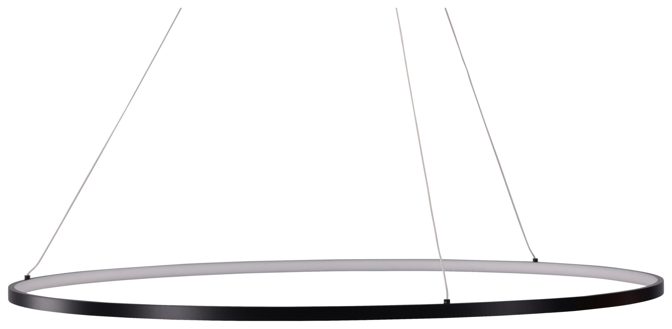 HÄNGELEUCHTE 100/6/100 cm   - Schwarz, Basics, Metall (100/6/100cm) - P & B