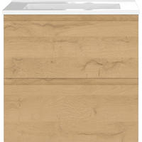 WASCHTISCHKOMBI  - Eichefarben/Graphitfarben, Design, Keramik/Holzwerkstoff (61/61/47cm) - Germania