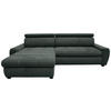 Wohnlandschaft inkl.Funktionen in Webstoff Anthrazit  173/276 cm  - Anthrazit/Schwarz, LIFESTYLE, Kunststoff/Textil (173/276cm) - Stylife