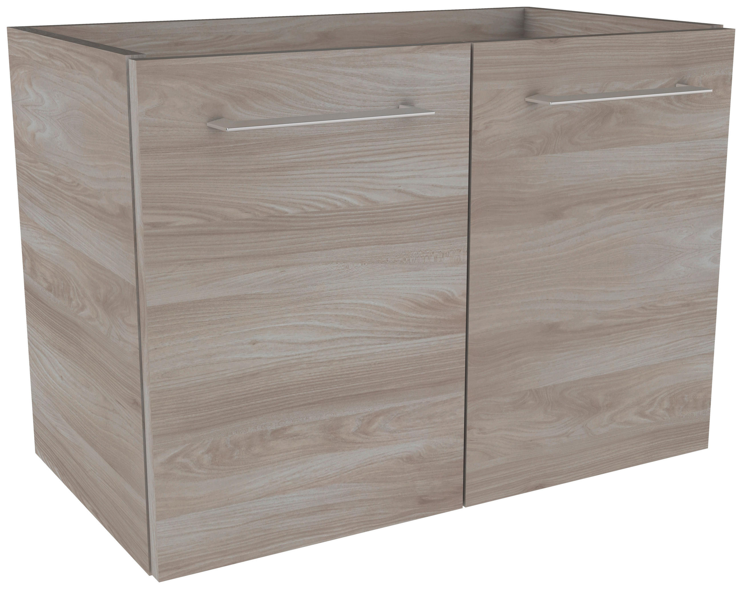 WASCHTISCHUNTERSCHRANK 59/42/33 cm  - Chromfarben/Eschefarben, MODERN, Holzwerkstoff/Metall (59/42/33cm) - MID.YOU