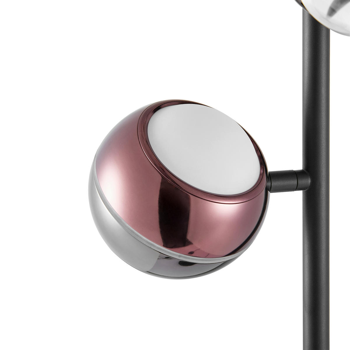 LED-STEHLEUCHTE Easy 32/149 cm   - Schwarz/Kupferfarben, Design, Glas/Kunststoff (32/149cm) - Dieter Knoll