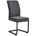 SCHWINGSTUHL   Webstoff  - Anthrazit/Schwarz, Design, Textil/Metall (46/97/60,5cm) - Carryhome