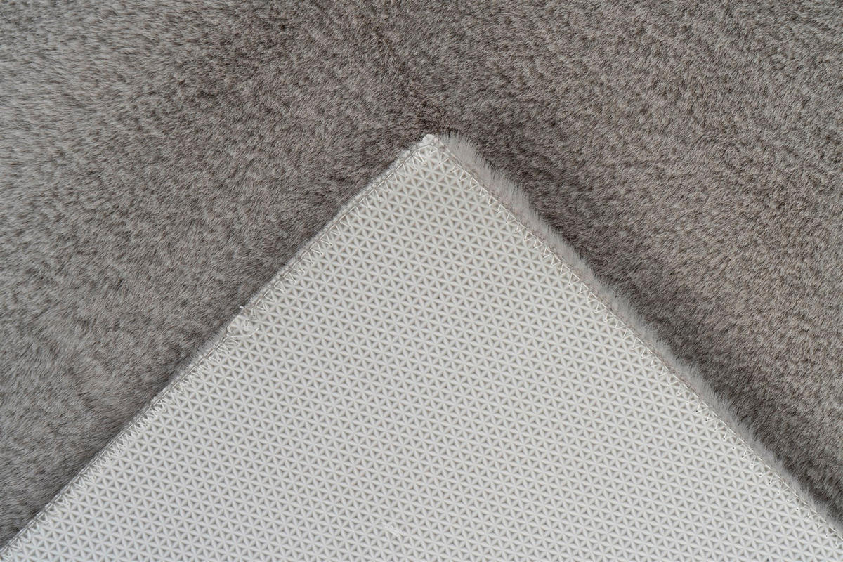 HOCHFLORTEPPICH 65/100 cm Rabbit Light 325 Hellgrau Hellgrau  - Hellgrau, KONVENTIONELL, Kunststoff/Textil (65/100cm)