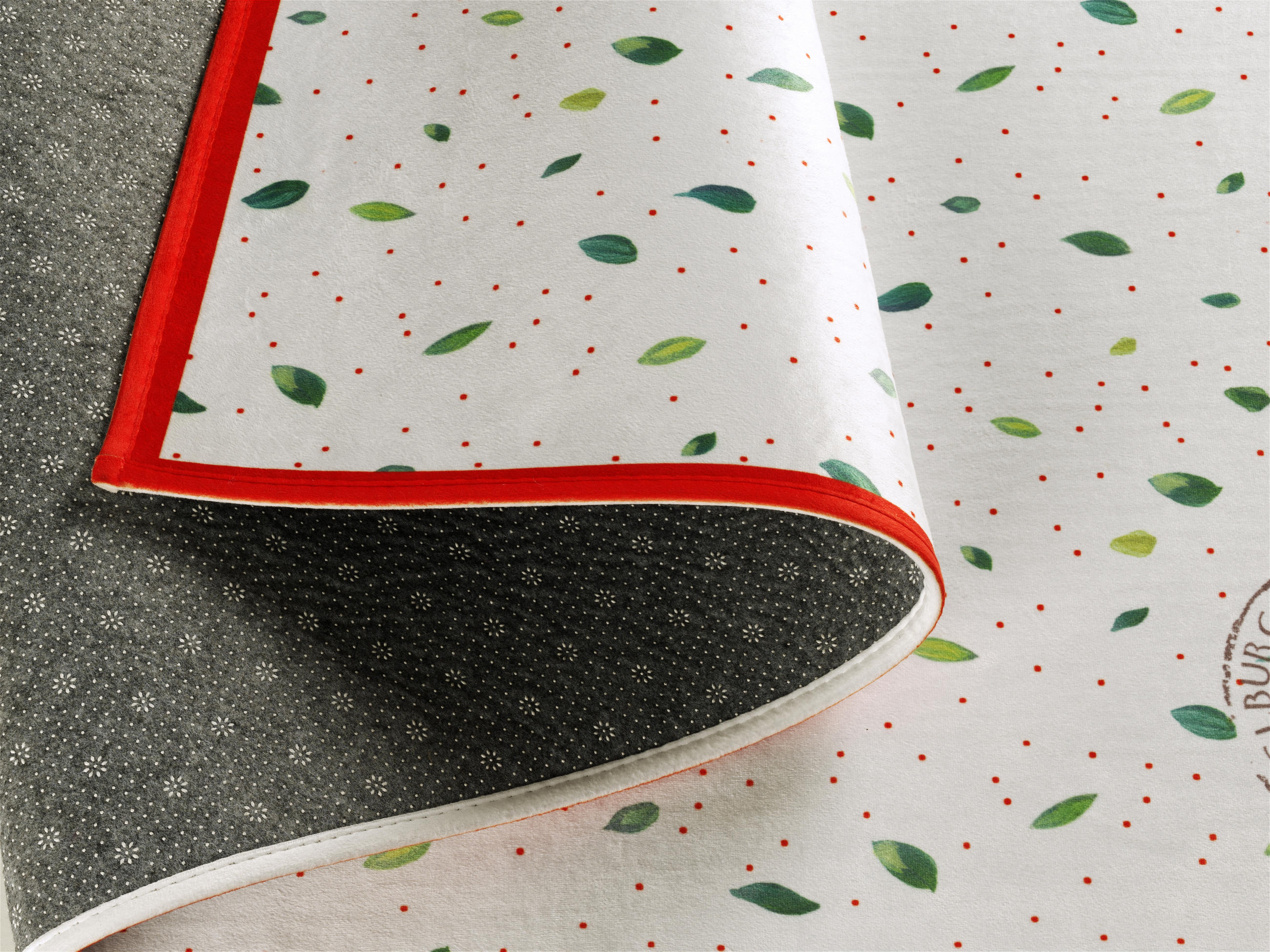 KINDERTEPPICH 100/160 cm Spiegelburg G.A.R.D.E.N  - Rot/Weiß, Trend, Kunststoff/Textil (100/160cm)