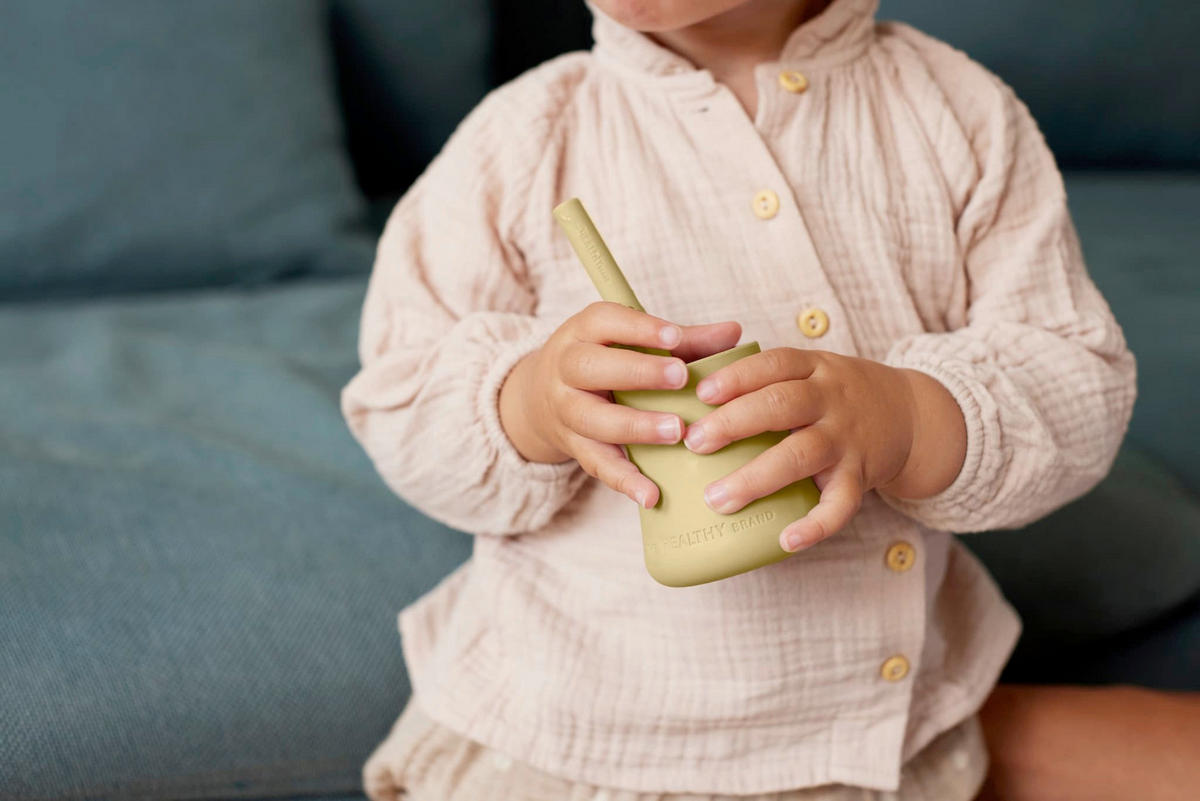 DJEČJA ČAŠA   90 ml    - žuta, Basics, prirodni materijali (6,5/13/10,5cm) - Everyday Baby